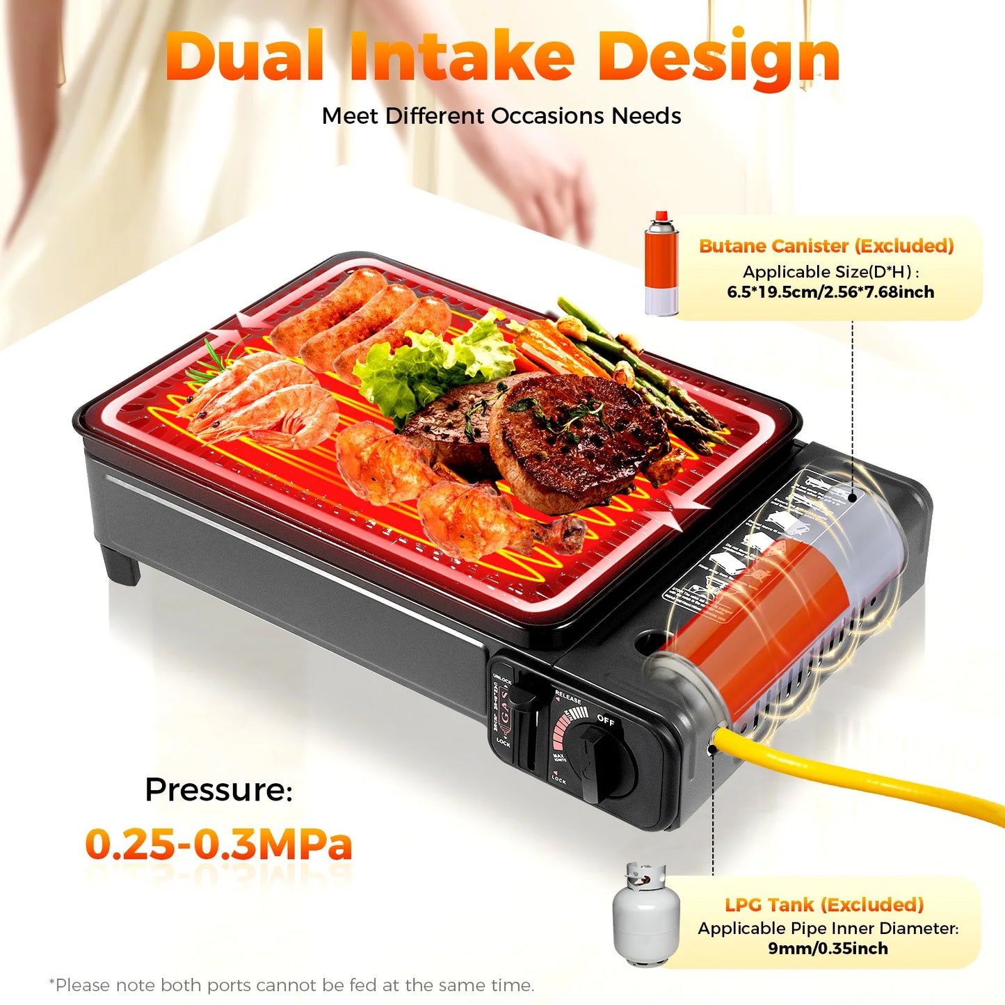 Portable Camping Butane Gas Stove for Outdoor Cooking and Trekking