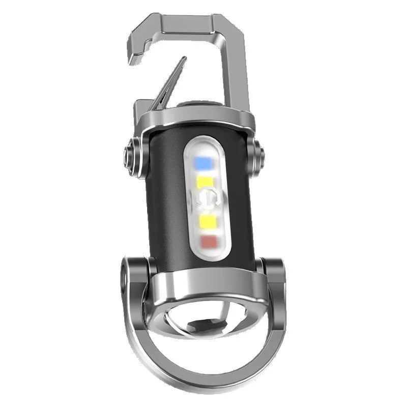 APWIKOGER Mini COB LED Keychain Flashlight 7 Modes