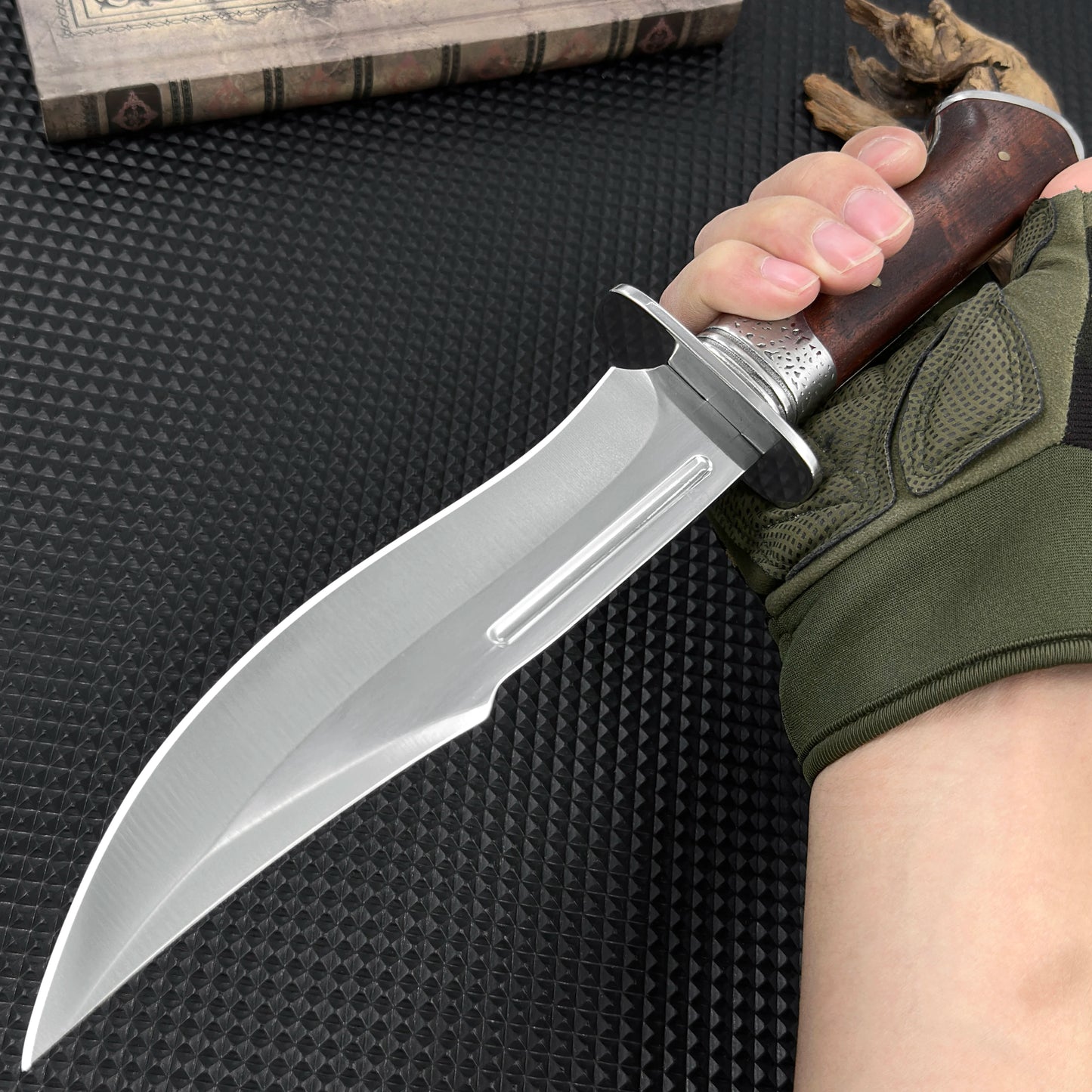 Gdekls D2 Multi Tool Knife With Wooden Handle Sheath