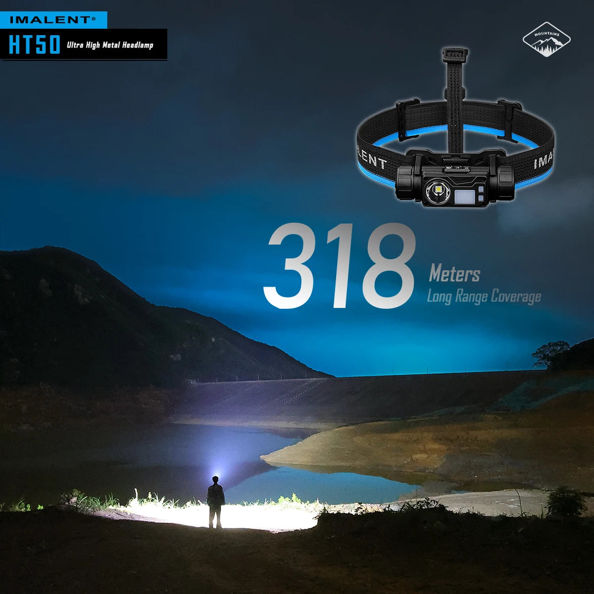 IMALENT HT50 3000 Lumen Rechargeable Headlamp for Search and Rescue