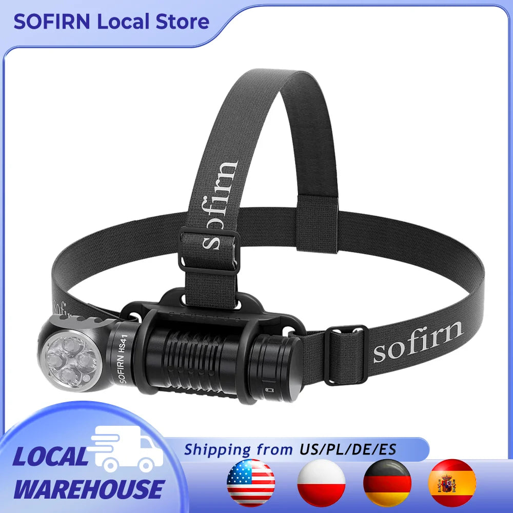 Sofirn HS41 Headlamp 4000lm USB C Rechargeable LED Torch
