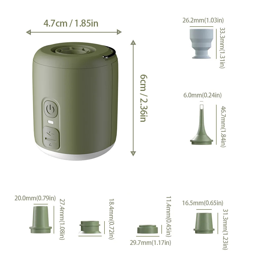 WESTTUNE Tiny Air Pump With Camping Lantern
