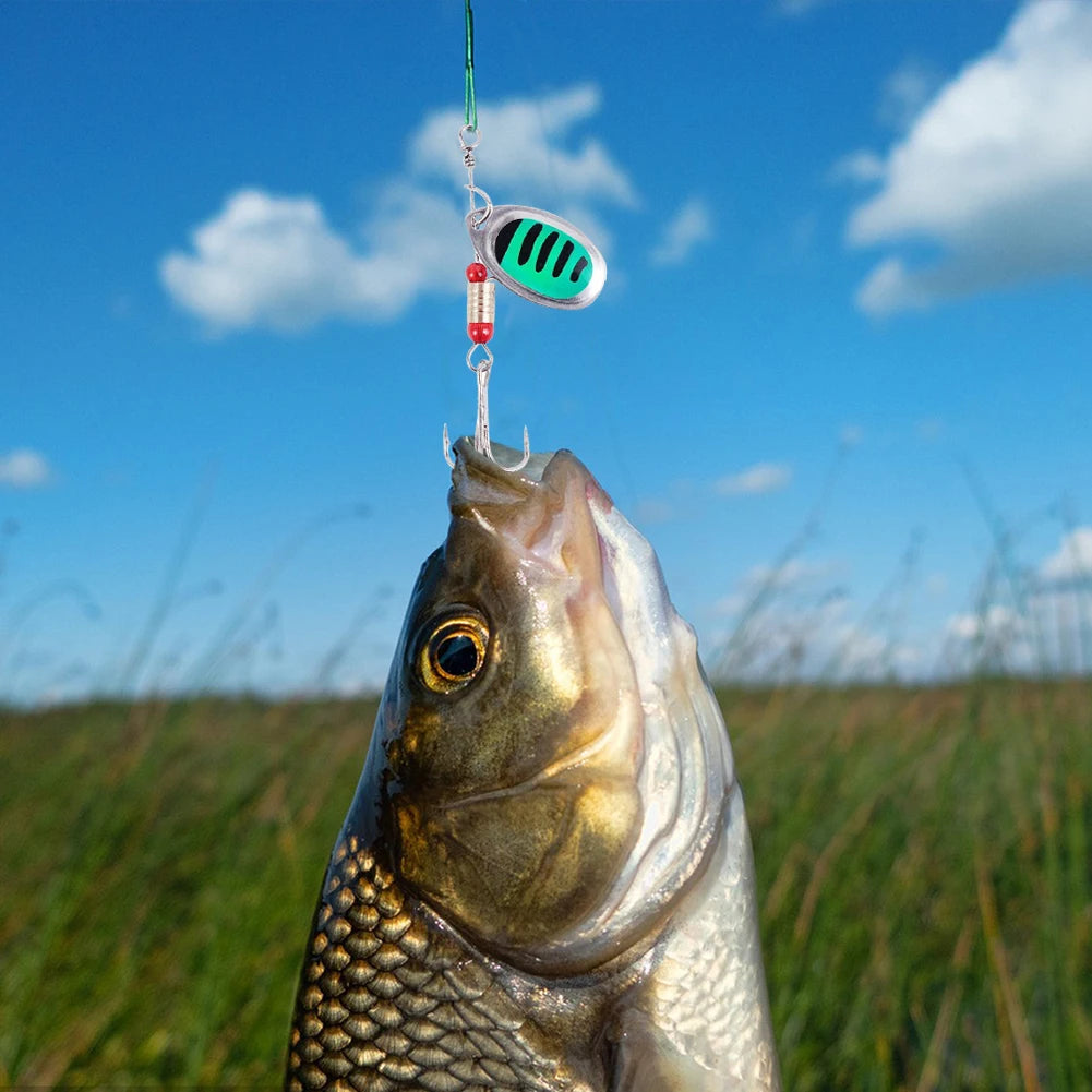 JOCESTYLE 30pcs Metal Spoon Spinner Fishing Lure Set